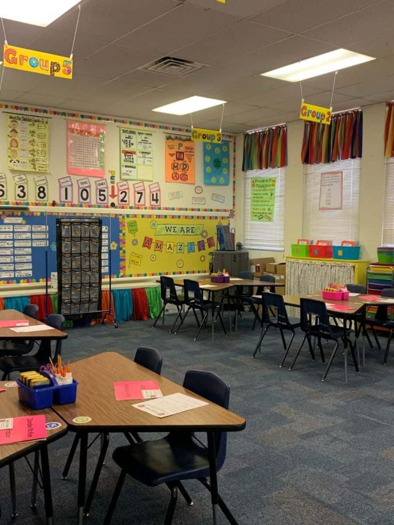 perfectly organized classroom
