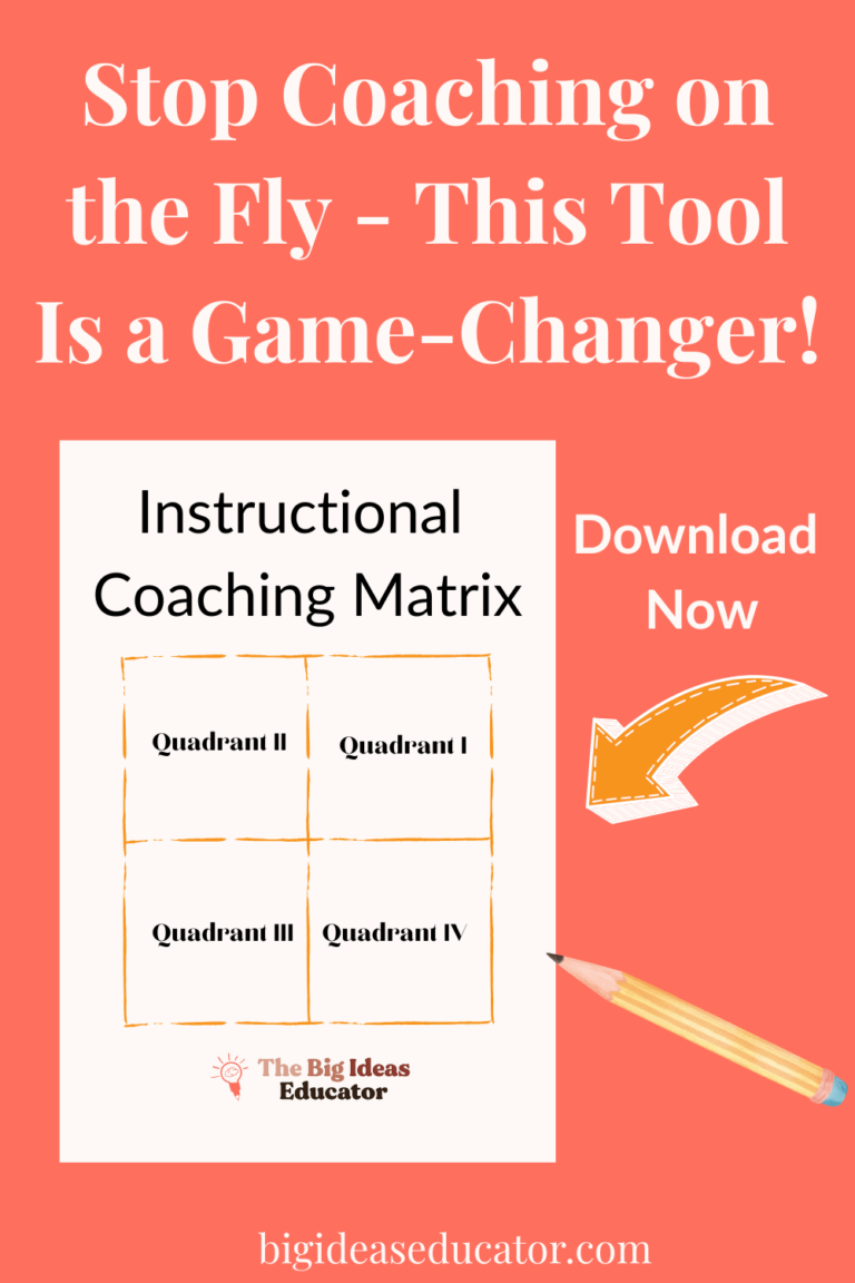 How to Use a Coaching Matrix to Focus Your Time as an Instructional Coach
